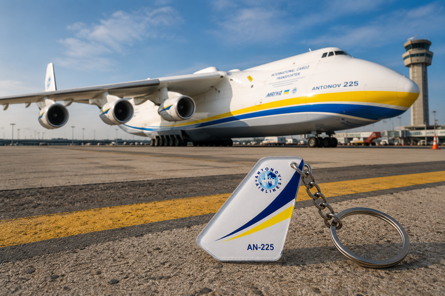 Antonov An-225 Mriya Acrylic Keychain – Legendary Aviation Collectible