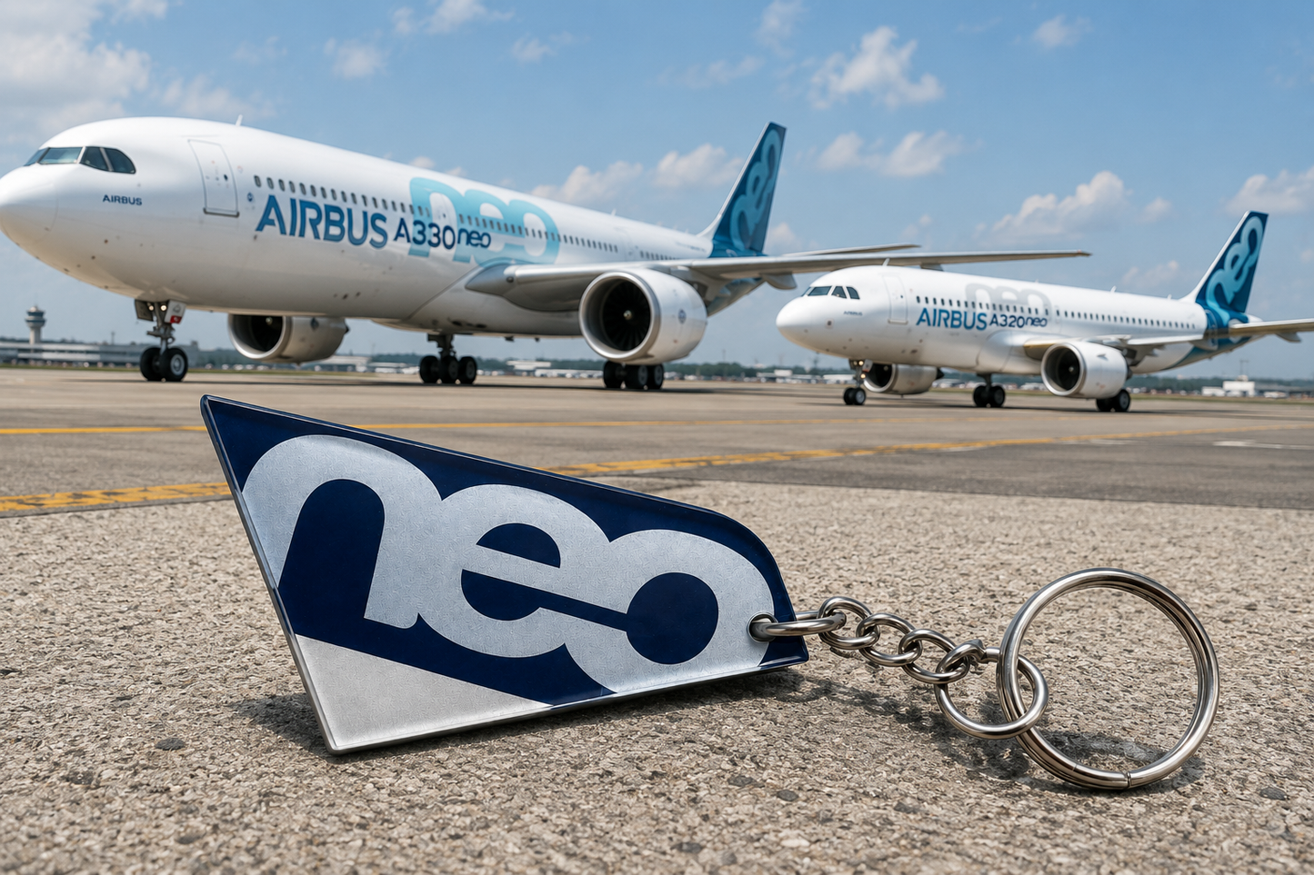 Airbus NEO Acrylic Keychain – Aviation Collectible