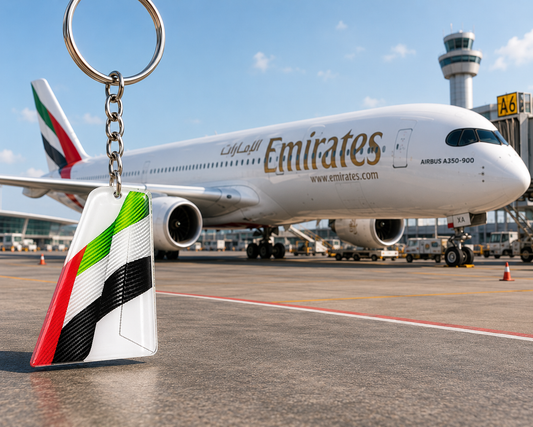 Emirates Airline Acrylic Keychain – Premium Aviation Collectible