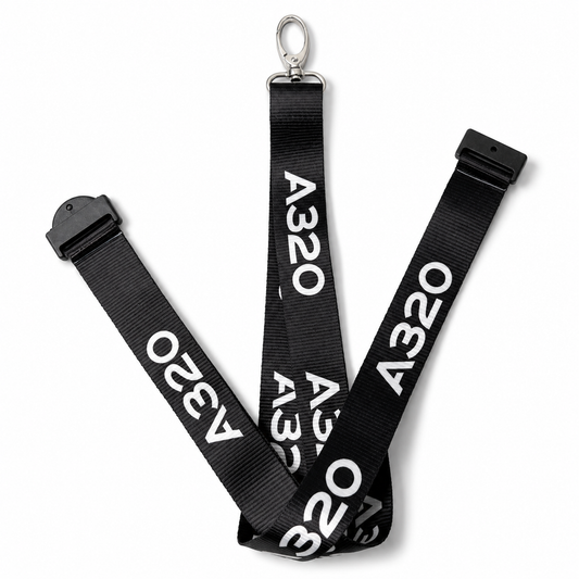 Airbus A320 (Black) Premium - Lanyard