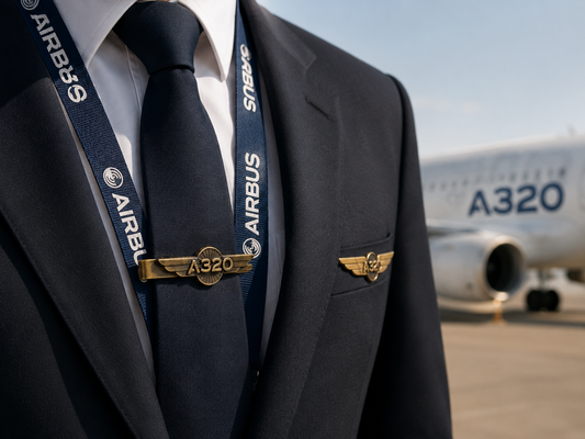 Airbus A320 Tie Clip – Premium Aviation Accessory