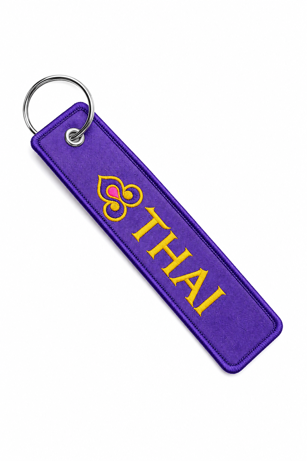 Thai Airways Embroidered Bag Tag – Premium Imported Quality Keyring