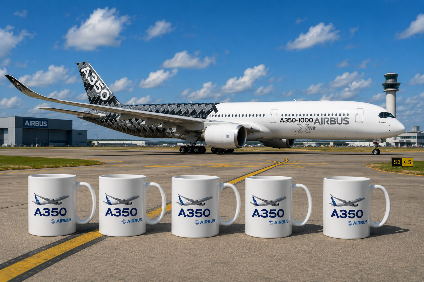 Airbus A350 Ceramic Coffee Mug