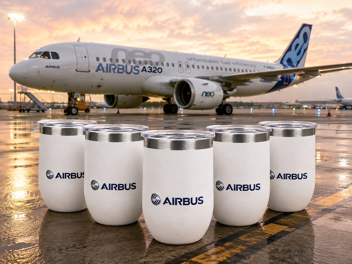 Airbus 250ML Stainless Steel Coffee Tumbler