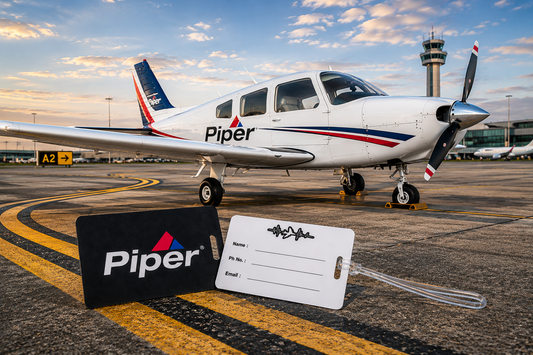 Piper (Black) PVC Luggage Tag