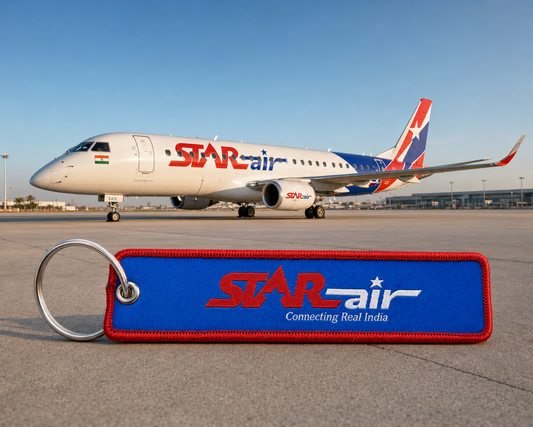 Star Air (India) Embroidered Bag Tag – Premium Imported Keychain