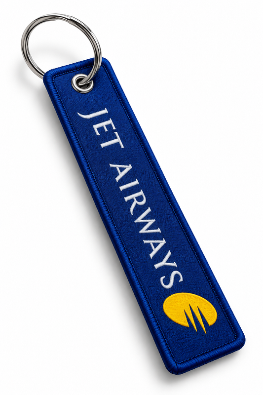 Jet Airways (9W) Premium Imported Woven Bagtag-Keychain