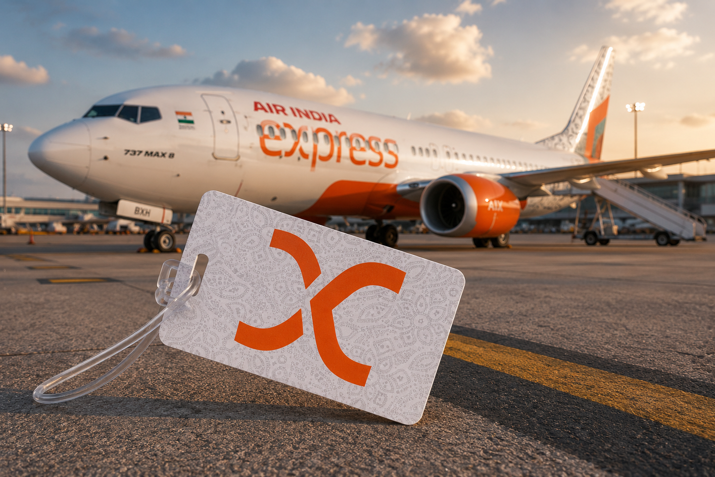 Air India Express Premium PVC Luggage Tag