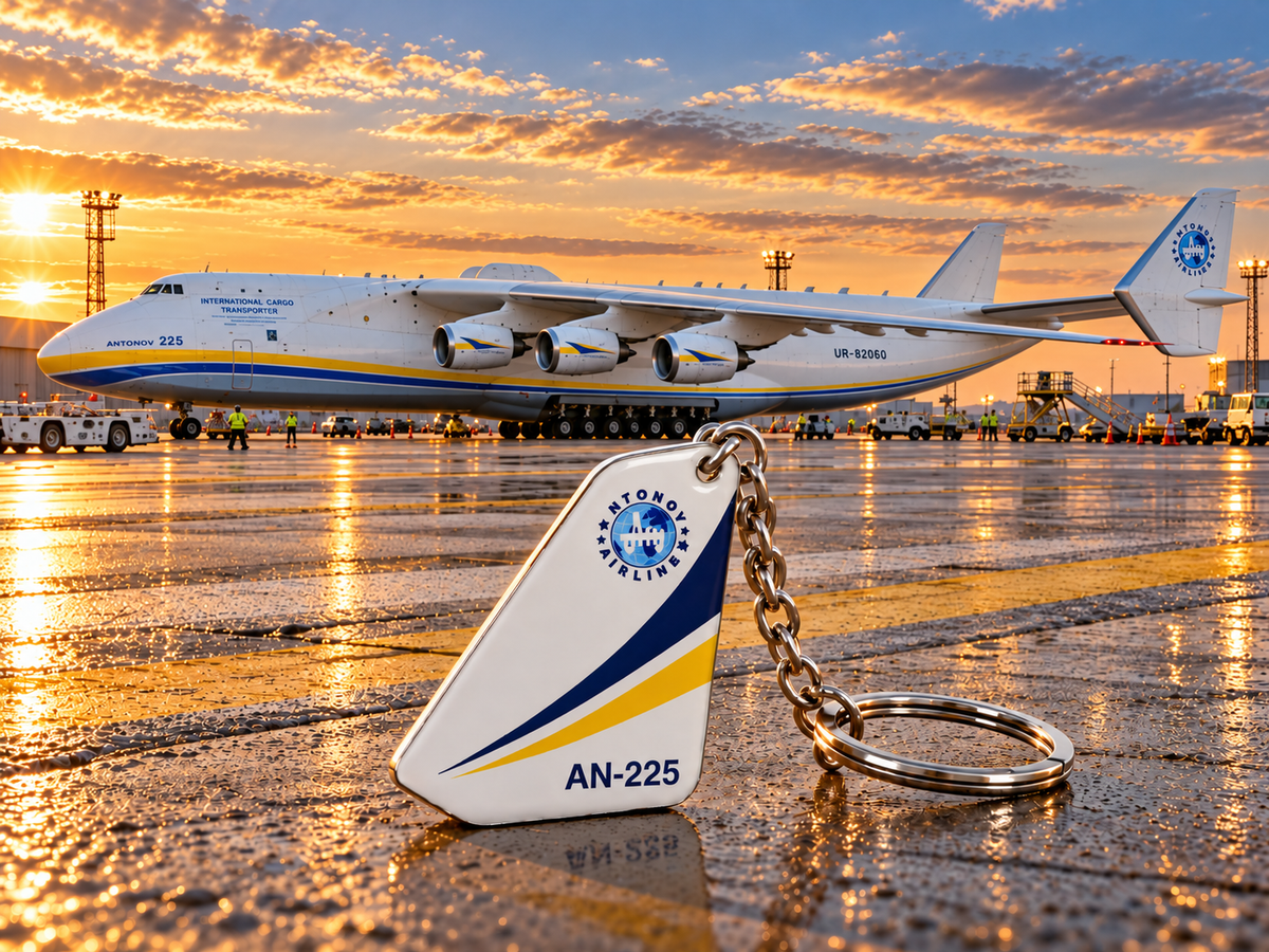 Antonov An-225 Mriya Acrylic Keychain – Legendary Aviation Collectible