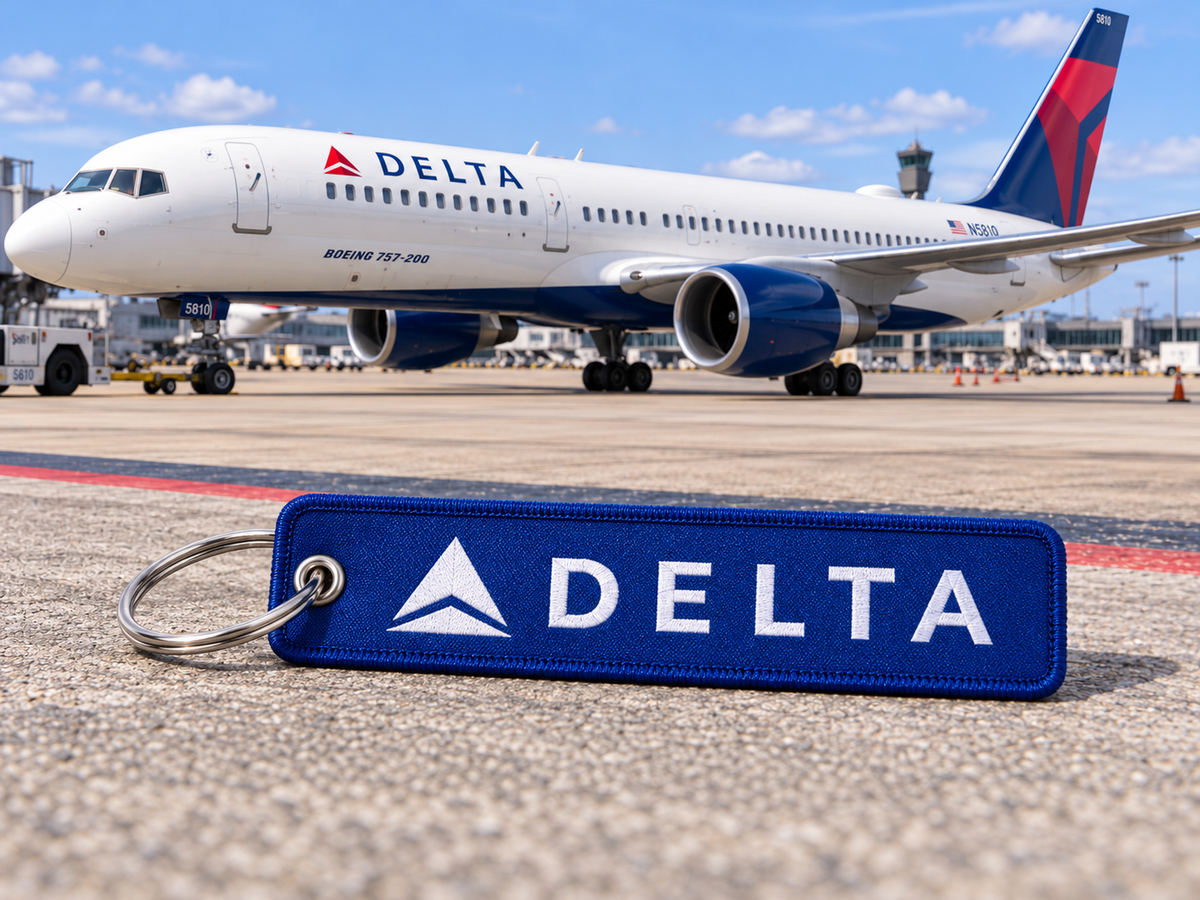 Delta Airlines Premium Woven Bagtag-Keychain – Imported