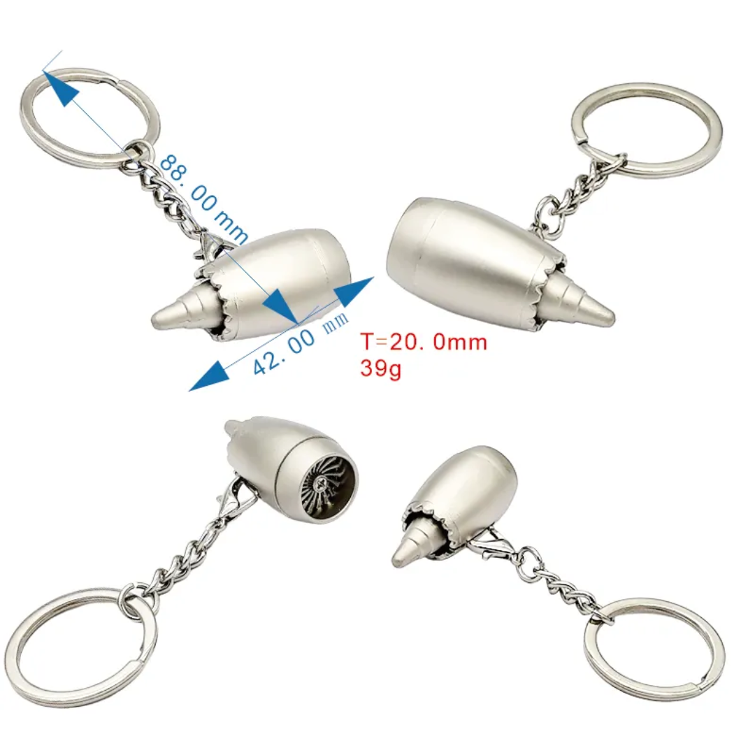 Boeing 787 GEnx Metal Engine Keychain (Imported)
