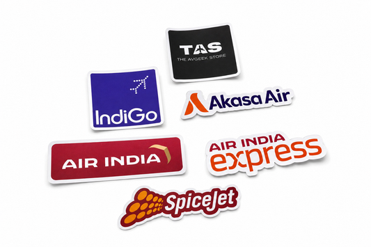 TAS Mini (5) Indian Airline Vinyl Sticker Pack