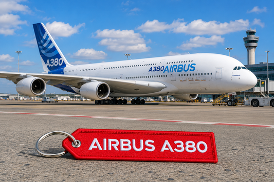 Airbus A380  Embroidered Bag Tag – Premium Imported Quality Keyring