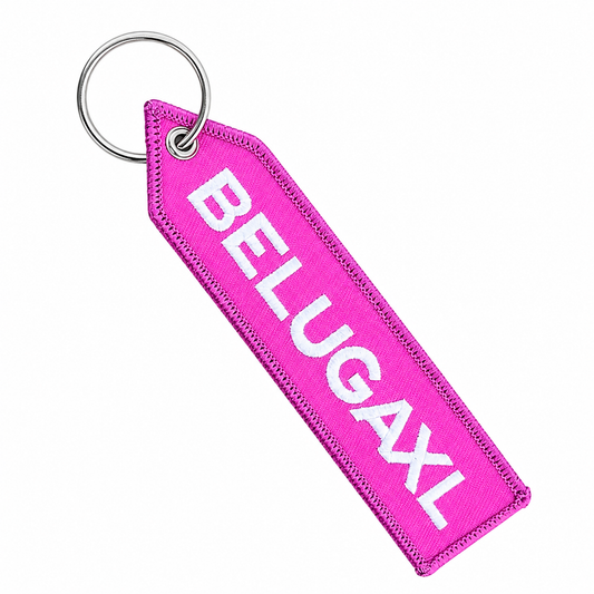 Beluga XL Embroidered Bag Tag – Premium Imported Quality Keyring