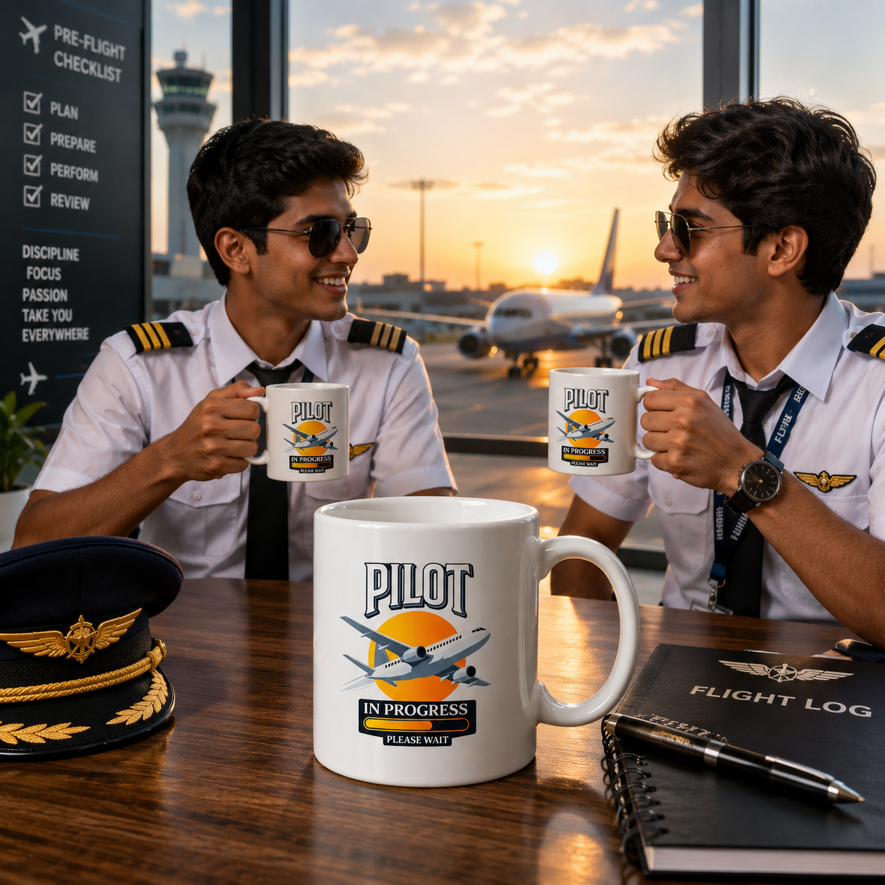 Pilot "In Progress" Ceramic Coffee Mug – 330ML ☕✈️