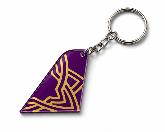Vistara Acrylic Tail Keychain – Premium Aviation Collectible
