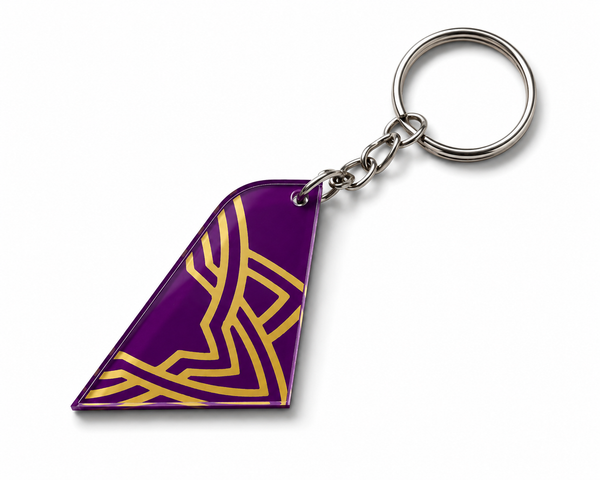 Vistara Acrylic Tail Keychain – Premium Aviation Collectible