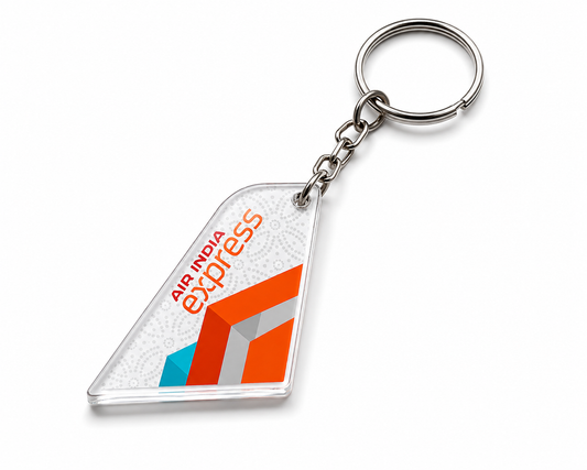 Air India Express Acrylic Tail Keychain – Premium Aviation Collectible