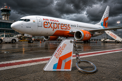 Air India Express Acrylic Tail Keychain – Premium Aviation Collectible