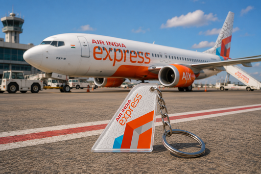 Air India Express Acrylic Tail Keychain – Premium Aviation Collectible