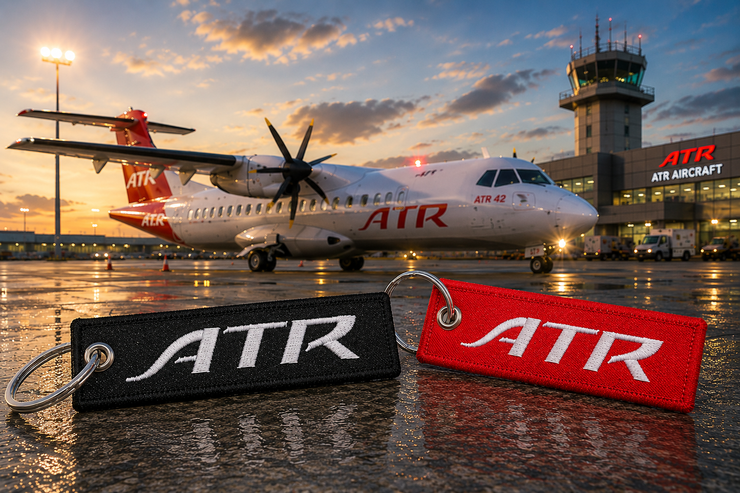 ATR Embroidery (Black/Red) Bagtag – Premium Imported Quality