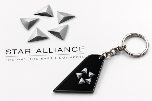 Star Alliance Acrylic Tail Keychain – Premium Aviation Collectible