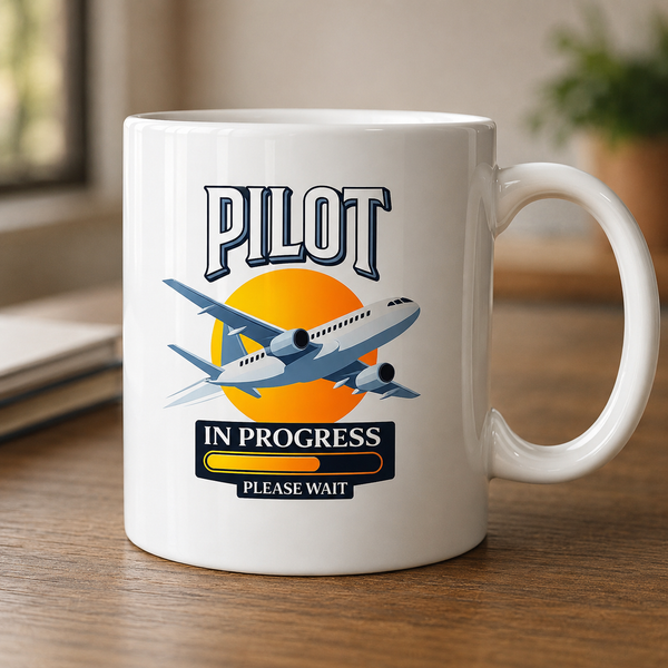 Pilot "In Progress" Ceramic Coffee Mug – 330ML ☕✈️
