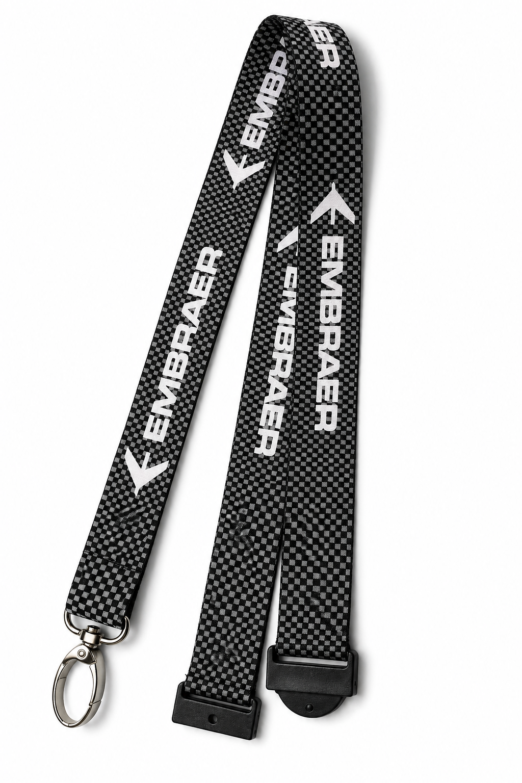 Embraer Lanyard (Carbon/Checks) Printed – Premium Imported Quality