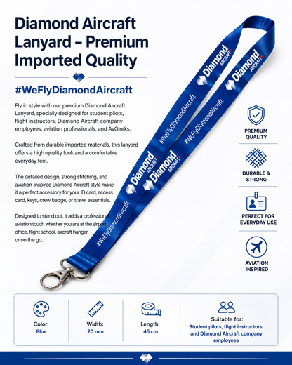Diamond Aircraft Lanyard – Premium Imported Quality