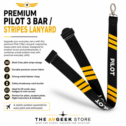 Pilot 3 Bar / Stripes Premium - Lanyard