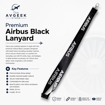 Airbus Black Premium-Lanyard