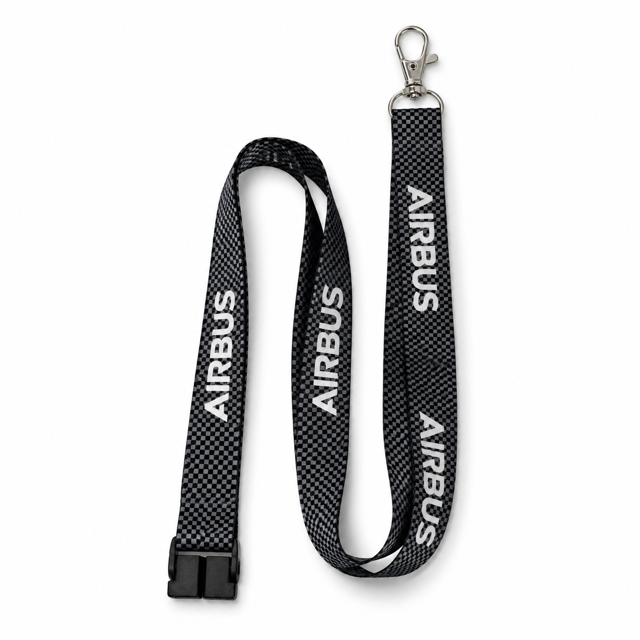 Airbus Carbon/Checks Premium - Lanyard