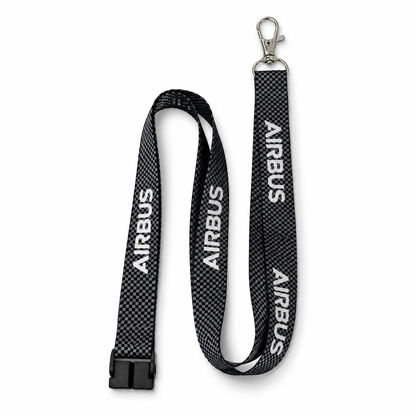 Airbus Carbon/Checks Premium - Lanyard