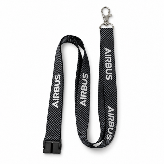 Airbus Carbon/Checks Premium - Lanyard