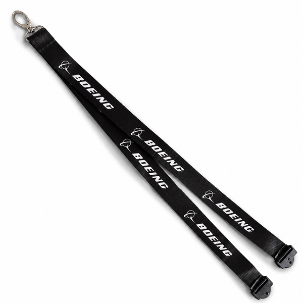 Boeing (Black) Premium-Lanyard
