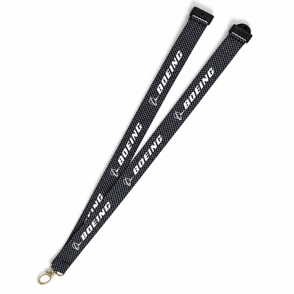 Boeing Carbon/Checks Premium- Lanyard