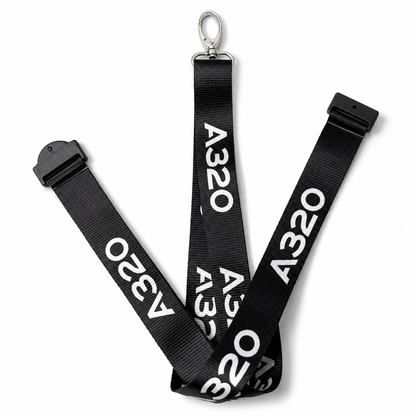 Airbus A320 (Black) Premium - Lanyard