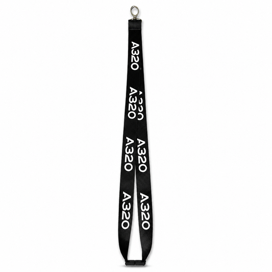 Airbus A320 (Black) Premium - Lanyard