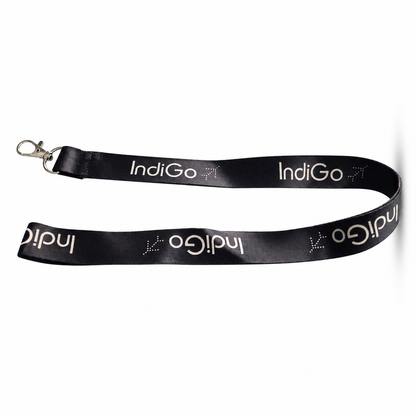 IndiGo Airlines (Blue &amp; Black) Basic Lanyard – Premium Aviation Lanyard