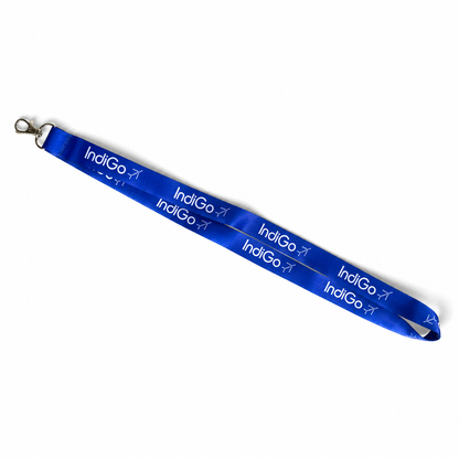 IndiGo Airlines (Blue &amp; Black) Basic Lanyard – Premium Aviation Lanyard