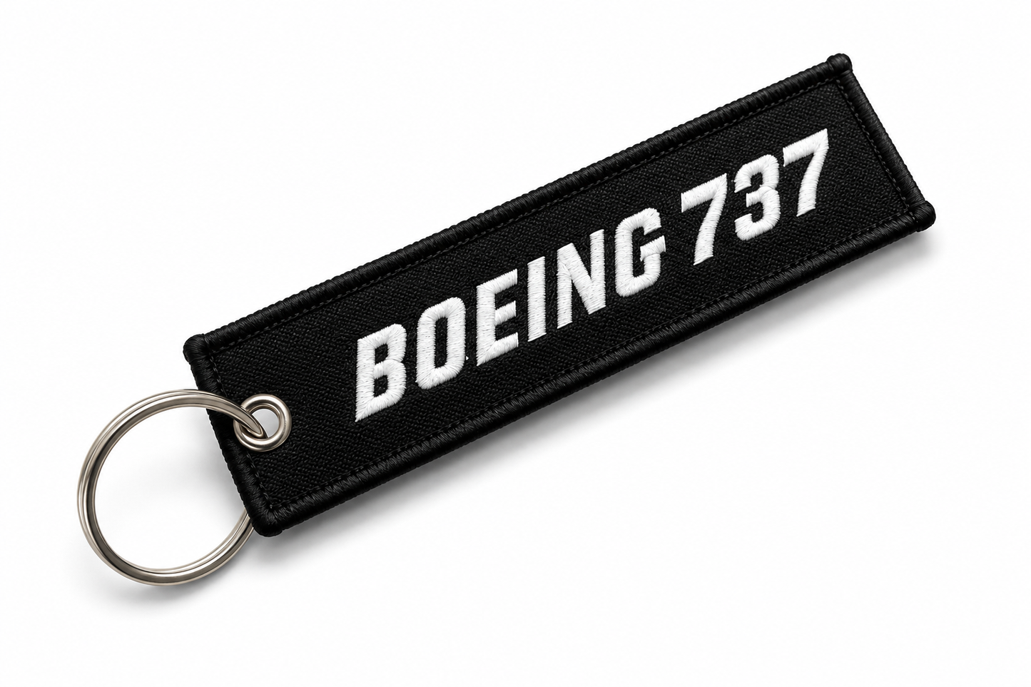 Boeing 737 (Black) Embroidery Bag Tag – Premium Imported Quality