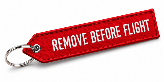 Remove Before Flight Embroidery Bag Tag – Premium Imported Quality