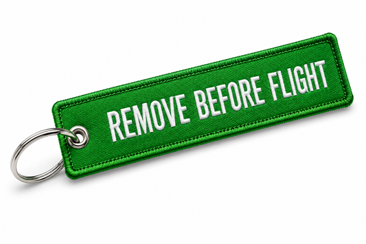 Remove Before Flight Embroidery Bag Tag – Premium Imported Quality