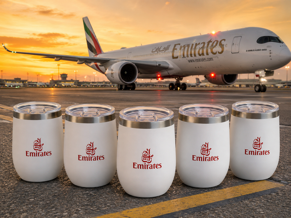Emirates Stainless Steel Coffee Tumbler | Premium Aviation Travel