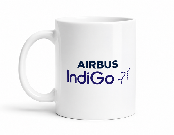 Airbus X Indigo Printed Ceramic Coffee Mug