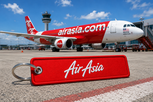 AirAsia Embroidered Bag Tag – Premium Imported Quality