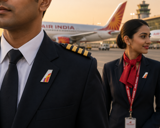 Air India Tail Lapel Pin – Premium Aviation Collectible