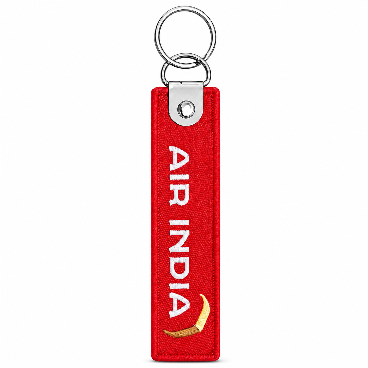 Air India Embroidered Bag Tag – Premium Imported Quality Keyring