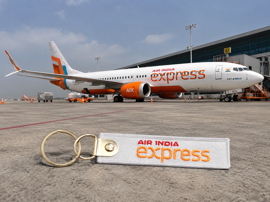 Air India Express Embroidered Bag Tag – Premium Imported Quality Keyring