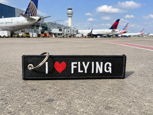 I❤️Flying  Embroidered Bag Tag – Premium Imported Quality Keyring